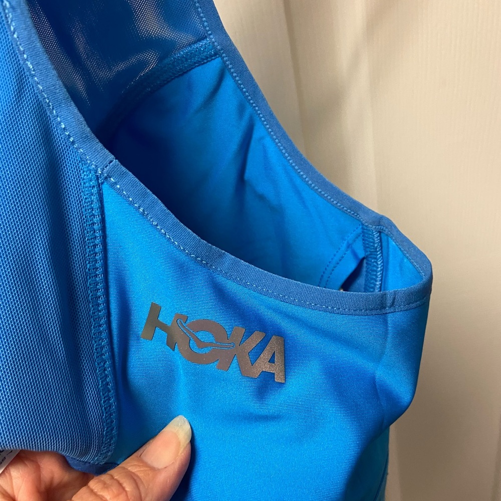 Hoka Vibrant Blue Mesh Tank - Picture 4 of 4